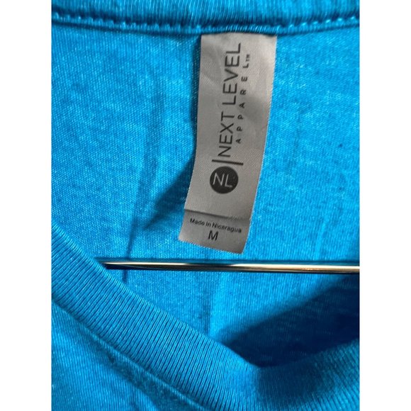 Next Level Shirt Unisex Medium Blue Mangala Yoga Maui Crewneck Short Sleeve - Picture 4 of 4